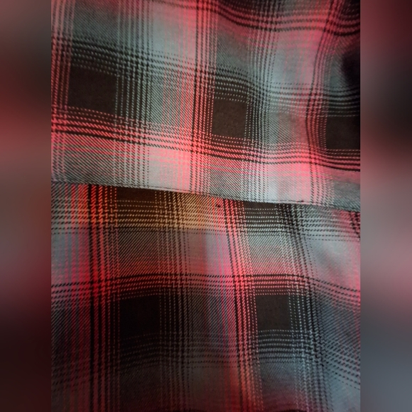 Mens Dixxon Shreddy Flannel XL Pink Blue Black - Picture 6 of 6